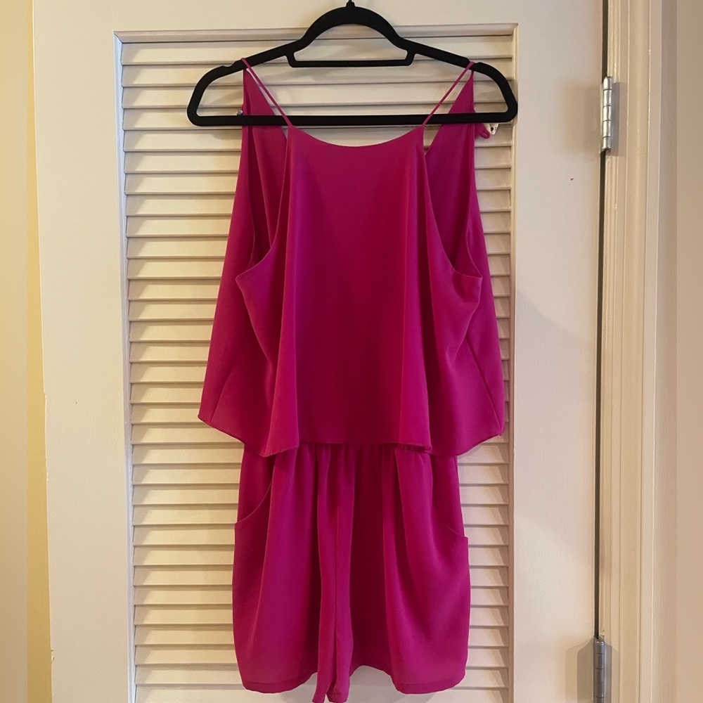 Hot pink romper